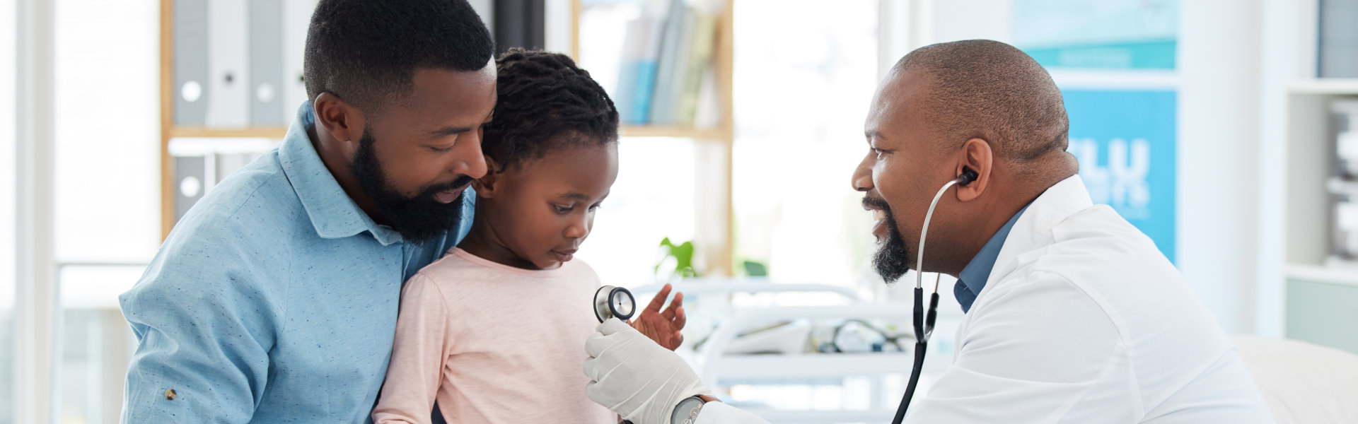 doctor check up with child