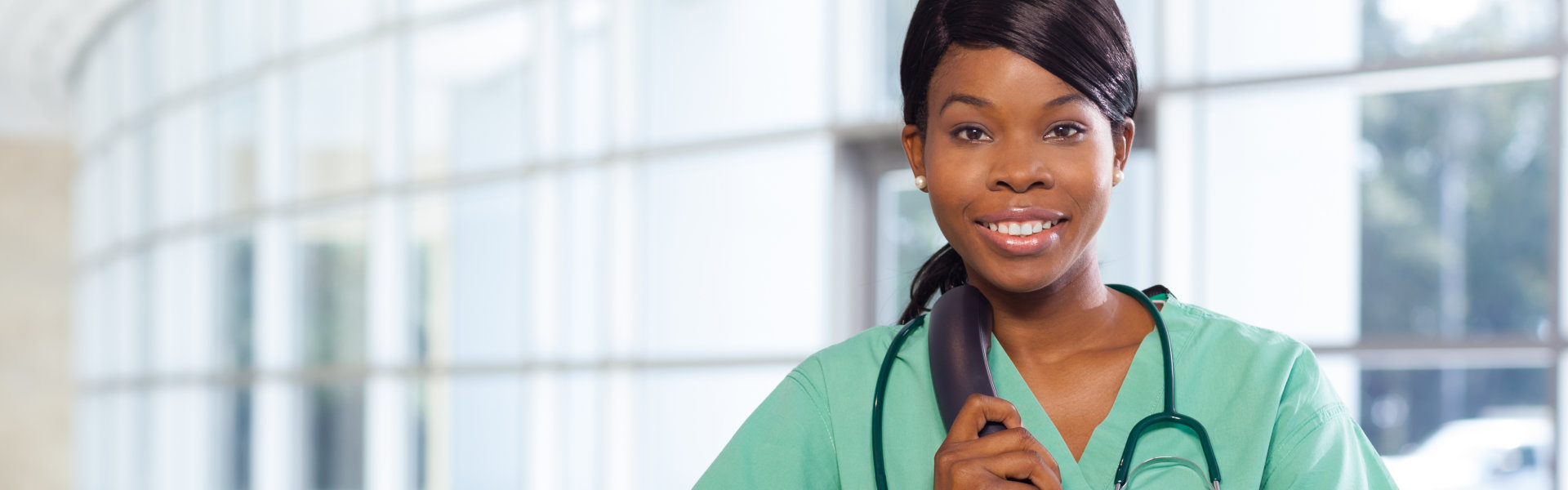 nurse on the telephone