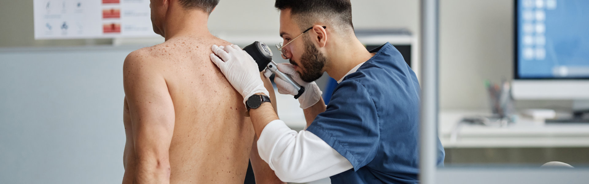 doctor check his patient